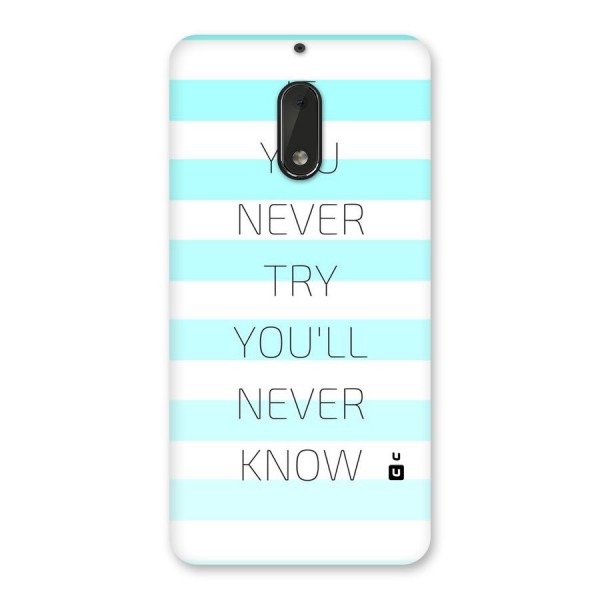 Try Know Back Case for Nokia 6