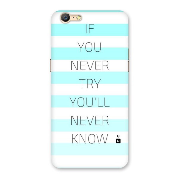 Try Know Back Case for Oppo A39