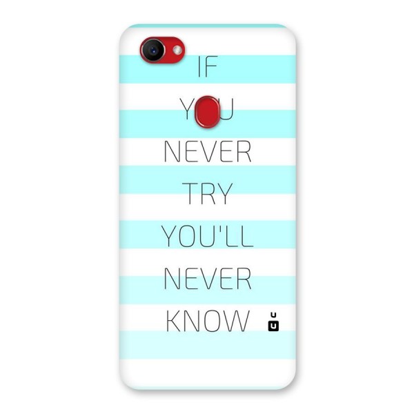 Try Know Back Case for Oppo F7