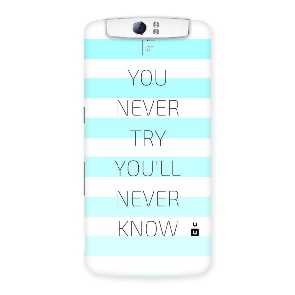 Try Know Back Case for Oppo N1