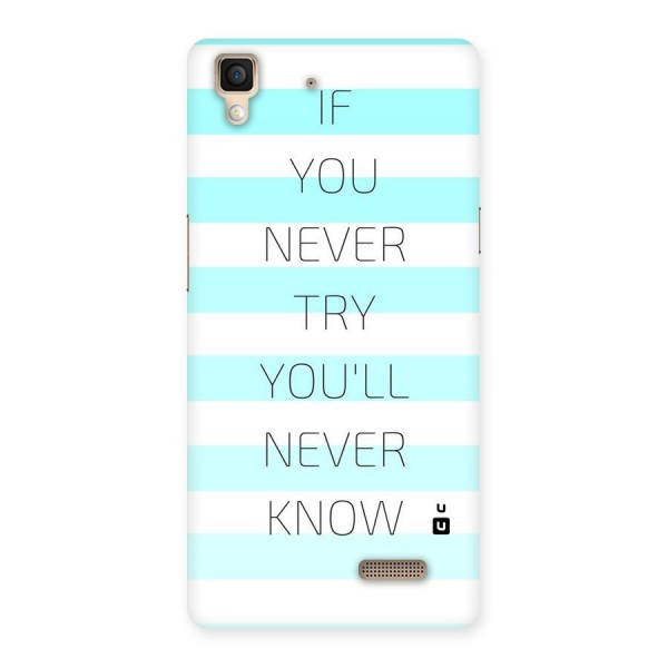 Try Know Back Case for Oppo R7
