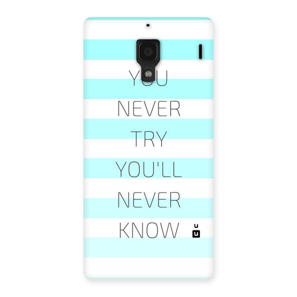 Try Know Back Case for Redmi 1S