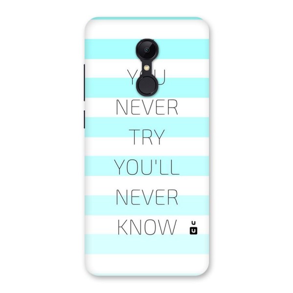 Try Know Back Case for Redmi 5