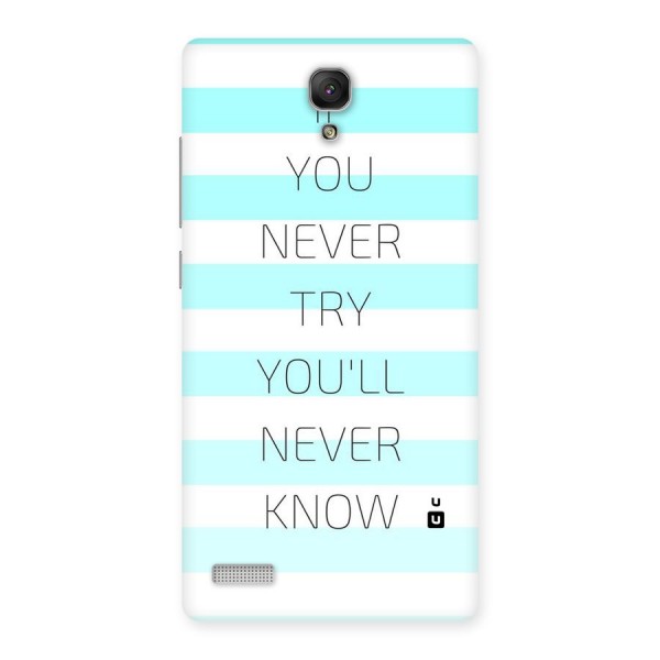 Try Know Back Case for Redmi Note
