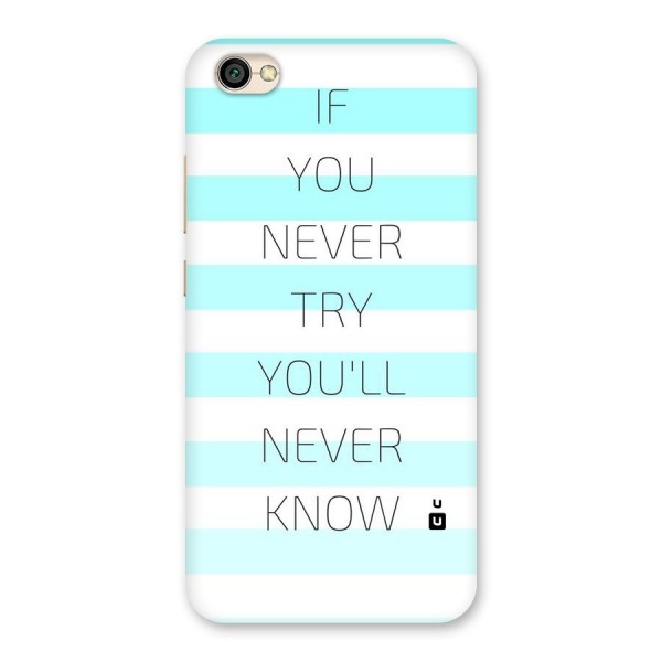 Try Know Back Case for Redmi Y1 Lite