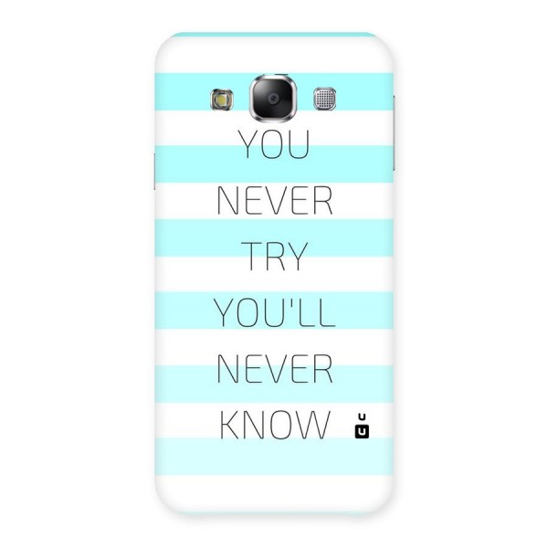 Try Know Back Case for Samsung Galaxy E5