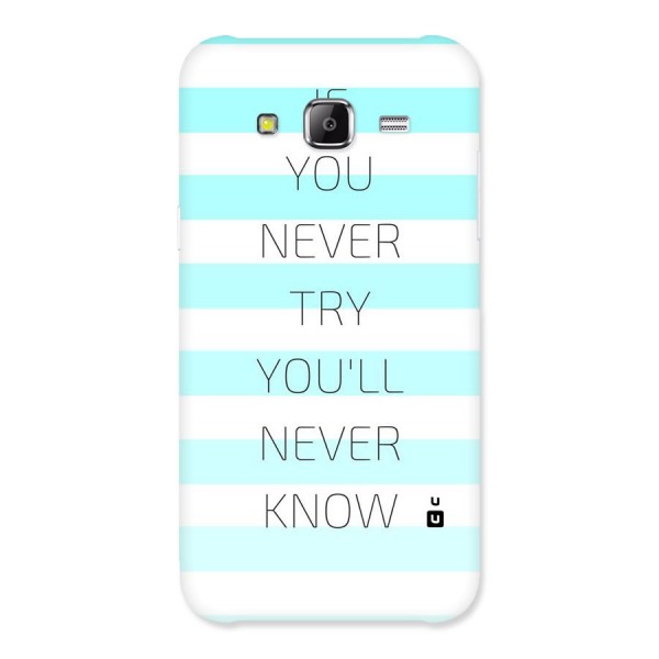 Try Know Back Case for Samsung Galaxy J2 Prime