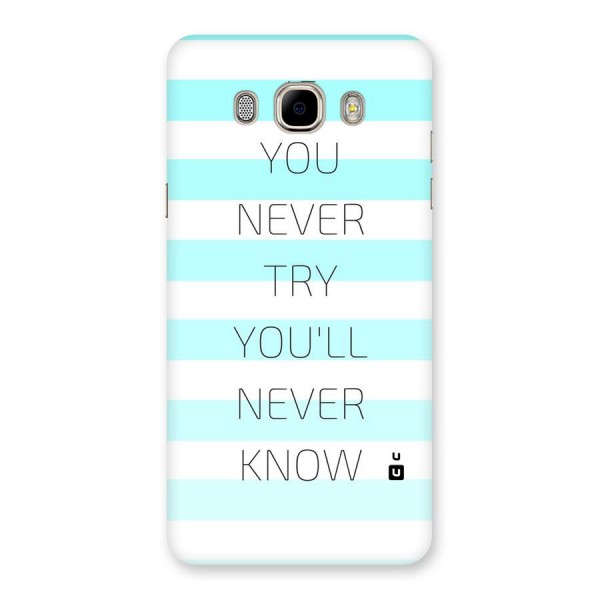 Try Know Back Case for Samsung Galaxy J7 2016
