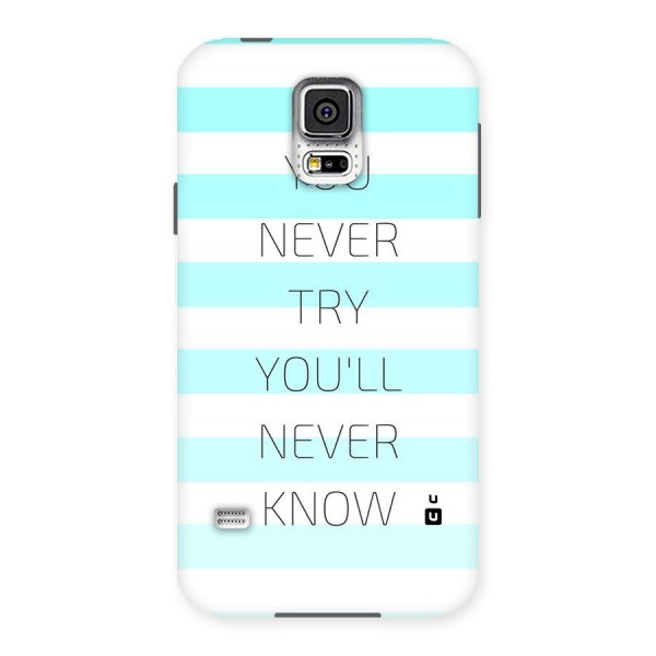 Try Know Back Case for Samsung Galaxy S5