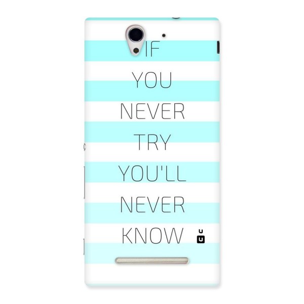 Try Know Back Case for Sony Xperia C3