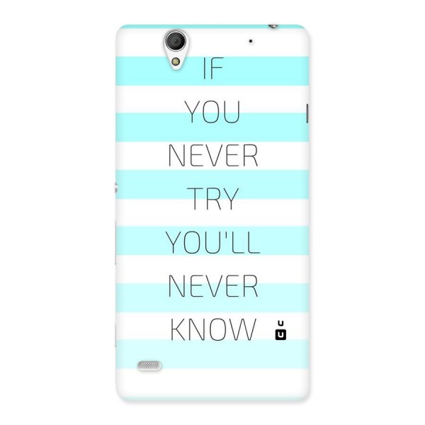 Try Know Back Case for Sony Xperia C4
