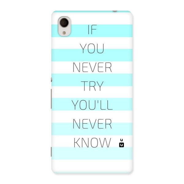 Try Know Back Case for Sony Xperia M4