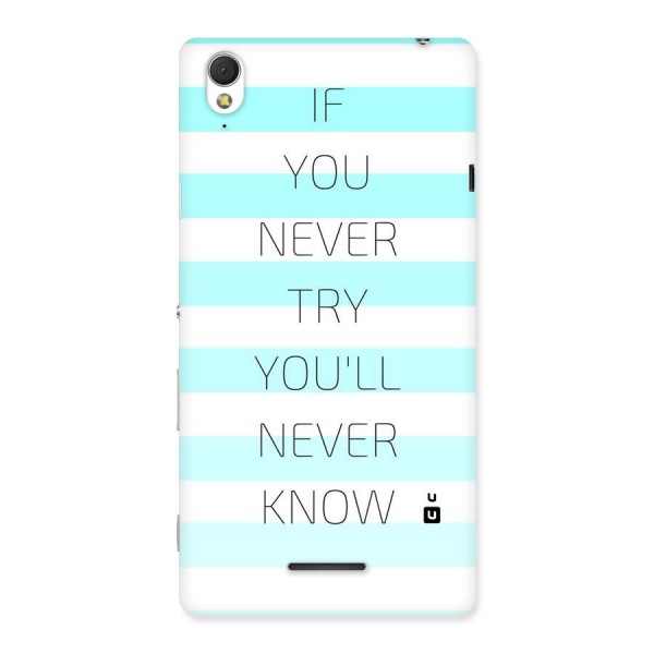 Try Know Back Case for Sony Xperia T3