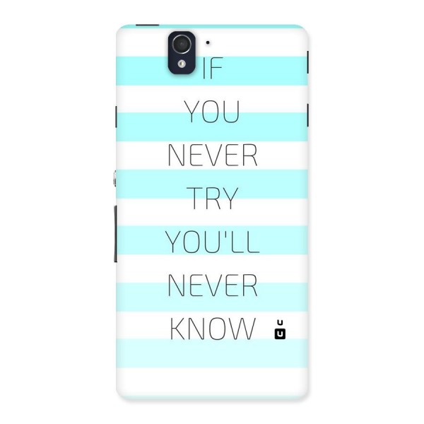 Try Know Back Case for Sony Xperia Z