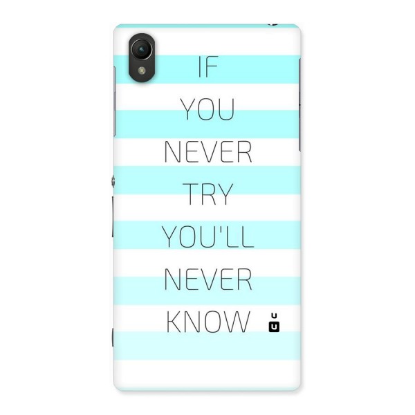 Try Know Back Case for Sony Xperia Z1