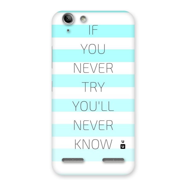 Try Know Back Case for Vibe K5