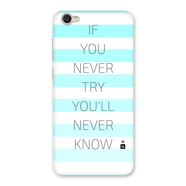 Try Know Back Case for Vivo Y55