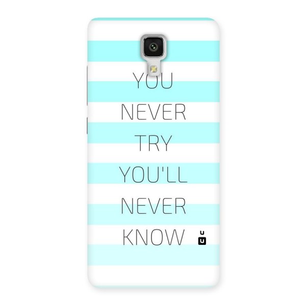 Try Know Back Case for Xiaomi Mi 4
