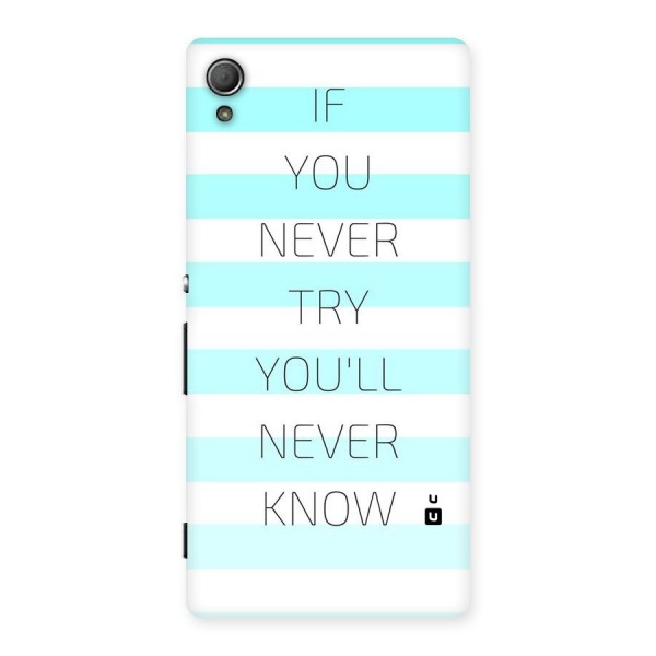 Try Know Back Case for Xperia Z3 Plus