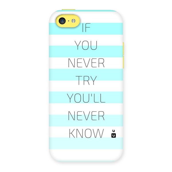 Try Know Back Case for iPhone 5C