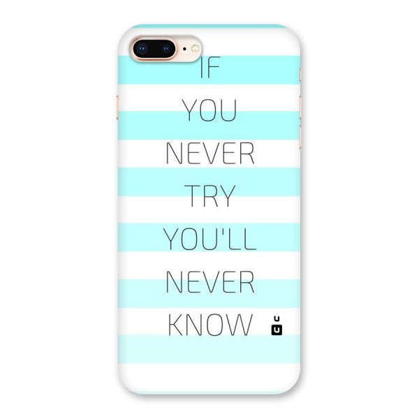 Try Know Back Case for iPhone 8 Plus