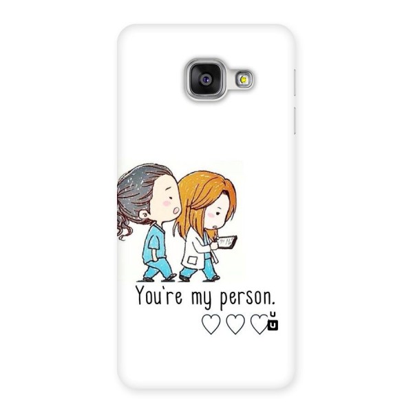 Two Friends In Coat Back Case for Galaxy A3 2016