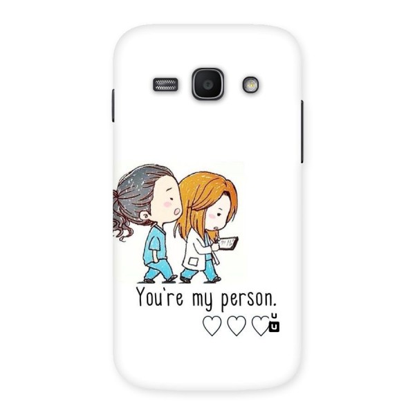 Two Friends In Coat Back Case for Galaxy Ace 3