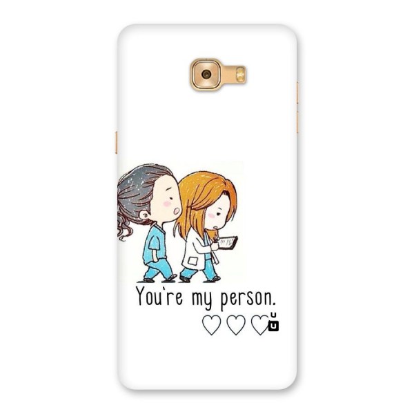 Two Friends In Coat Back Case for Galaxy C9 Pro