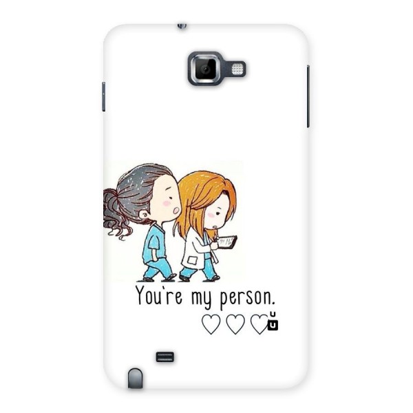 Two Friends In Coat Back Case for Galaxy Note