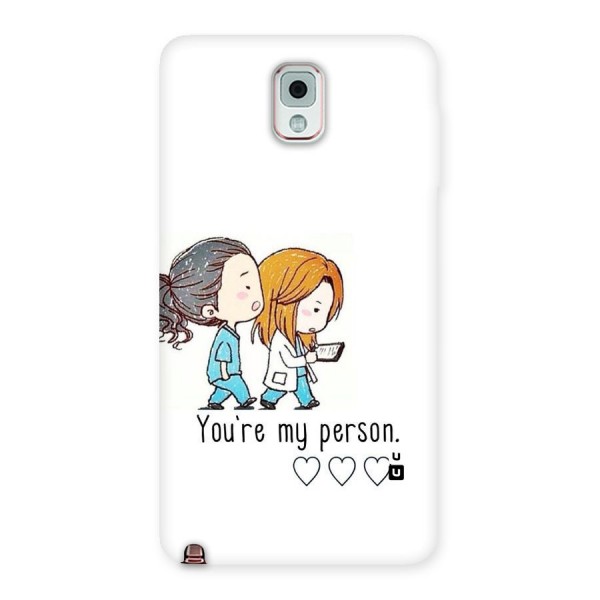 Two Friends In Coat Back Case for Galaxy Note 3