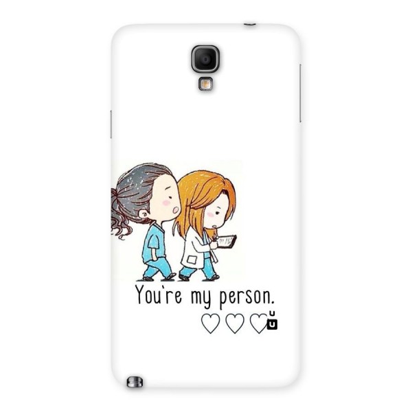 Two Friends In Coat Back Case for Galaxy Note 3 Neo