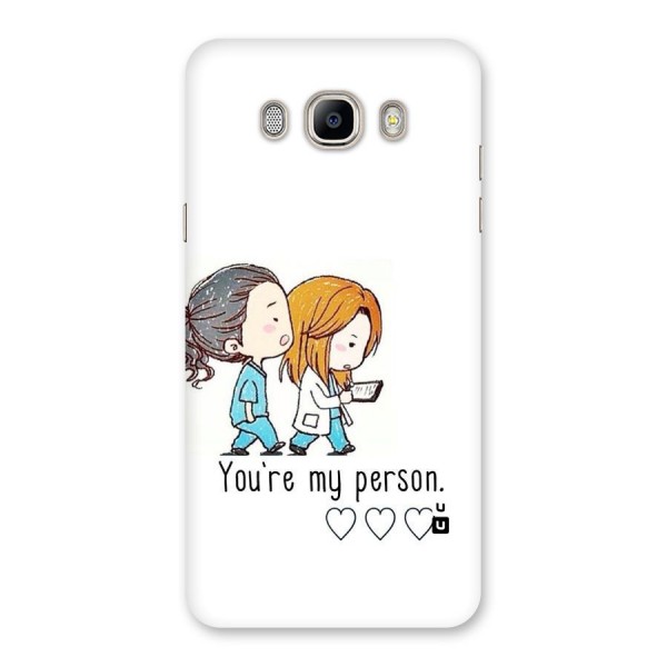 Two Friends In Coat Back Case for Galaxy On8