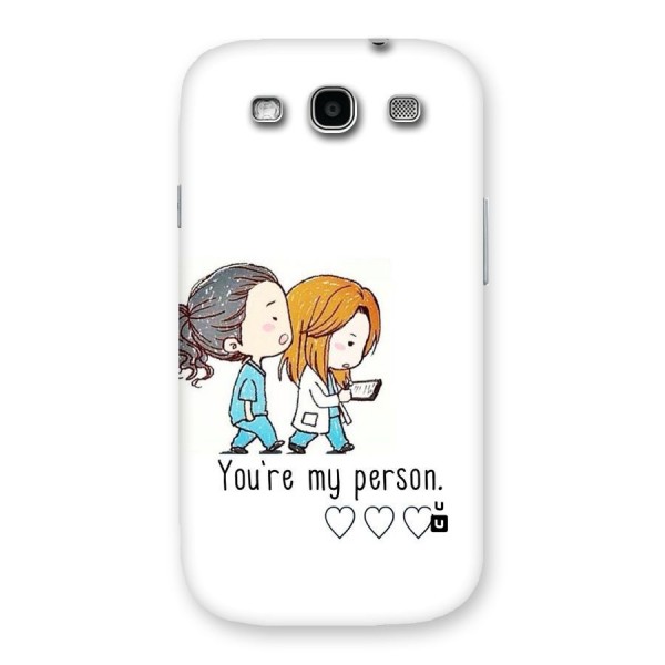Two Friends In Coat Back Case for Galaxy S3