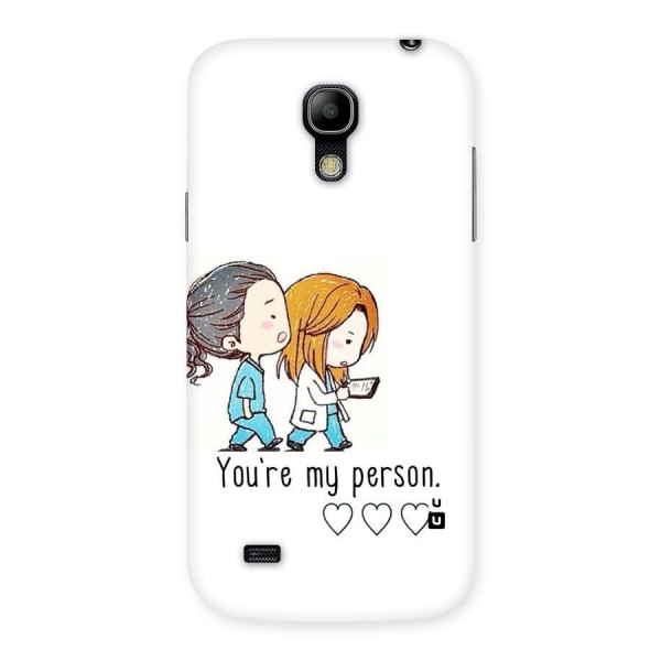 Two Friends In Coat Back Case for Galaxy S4 Mini