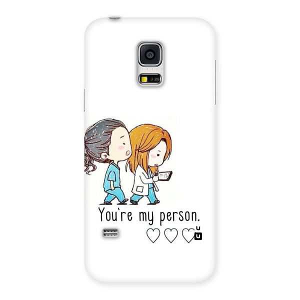 Two Friends In Coat Back Case for Galaxy S5 Mini