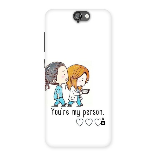 Two Friends In Coat Back Case for HTC One A9