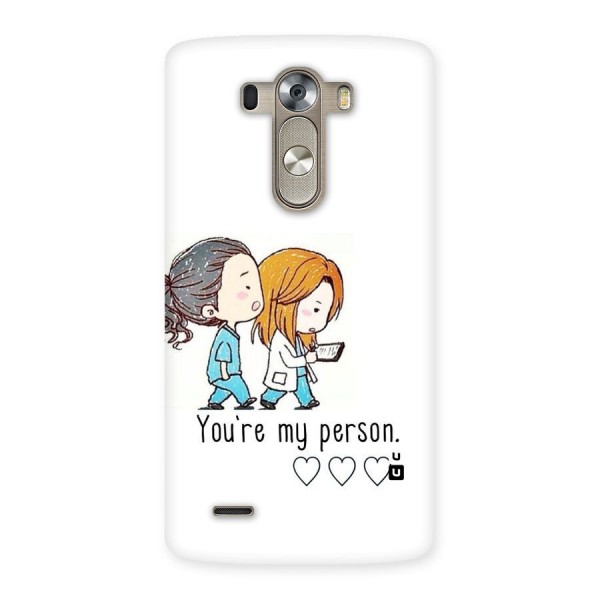 Two Friends In Coat Back Case for LG G3