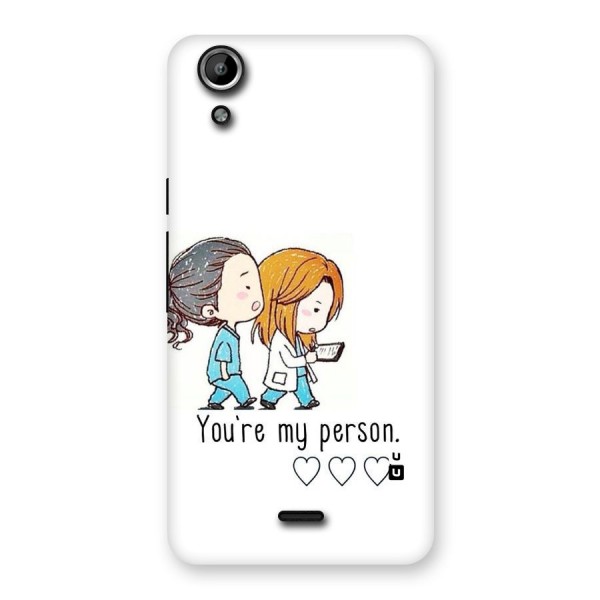 Two Friends In Coat Back Case for Micromax Canvas Selfie Lens Q345