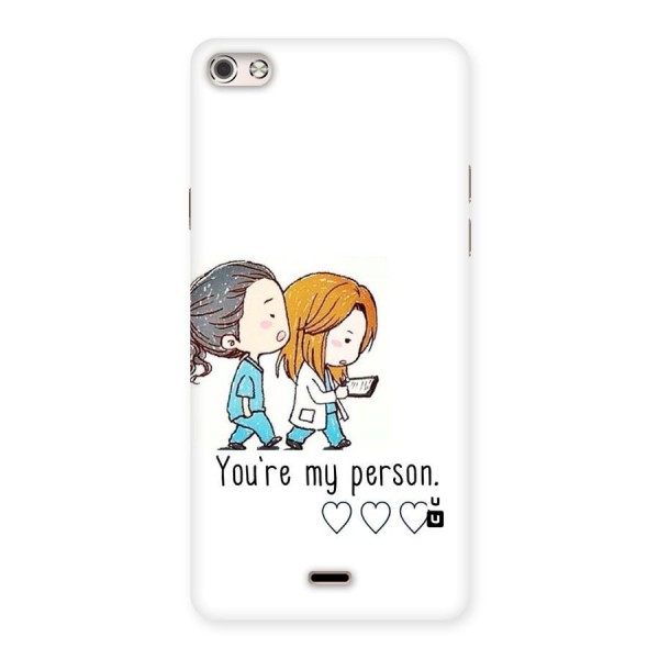 Two Friends In Coat Back Case for Micromax Canvas Silver 5