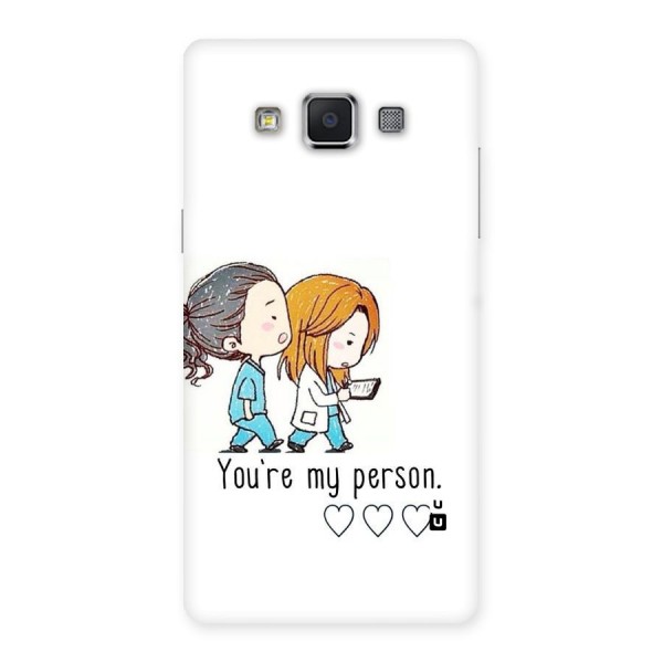 Two Friends In Coat Back Case for Samsung Galaxy A5