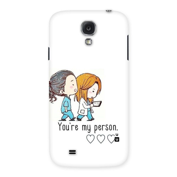 Two Friends In Coat Back Case for Samsung Galaxy S4