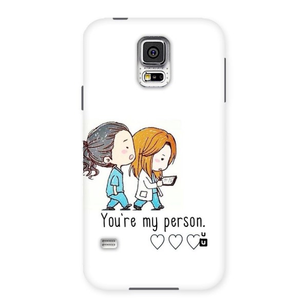 Two Friends In Coat Back Case for Samsung Galaxy S5