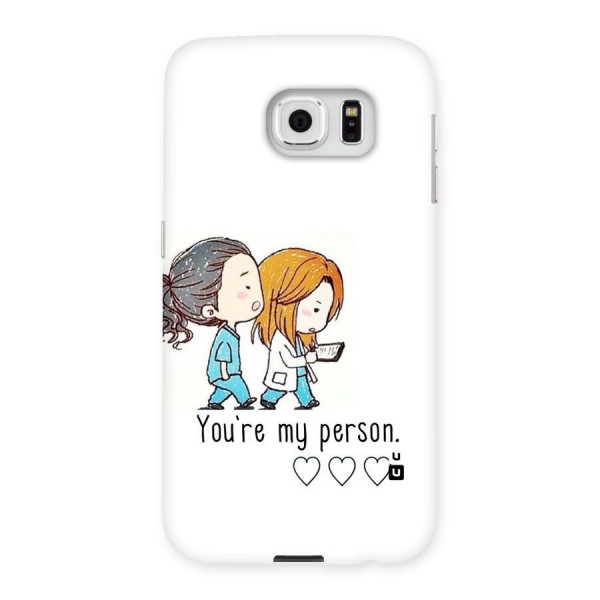 Two Friends In Coat Back Case for Samsung Galaxy S6
