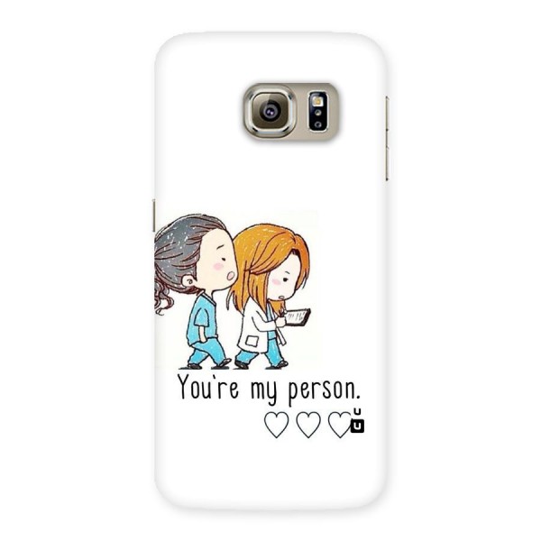 Two Friends In Coat Back Case for Samsung Galaxy S6 Edge