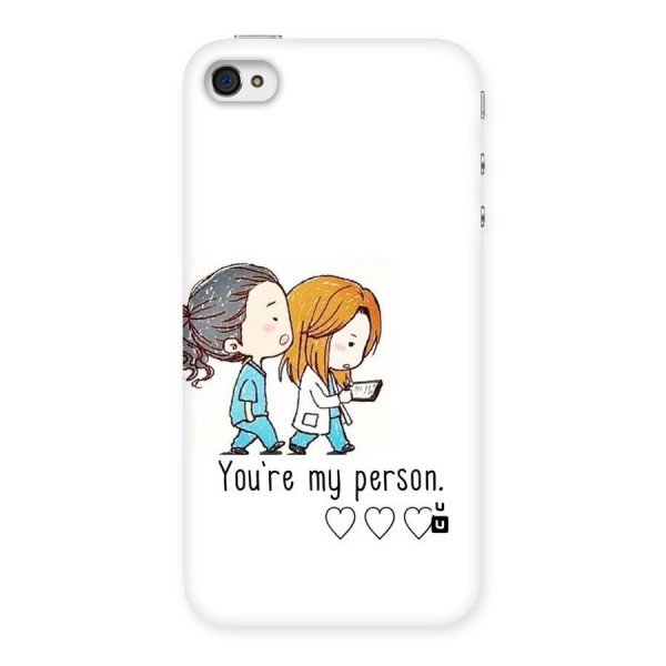 Two Friends In Coat Back Case for iPhone 4 4s