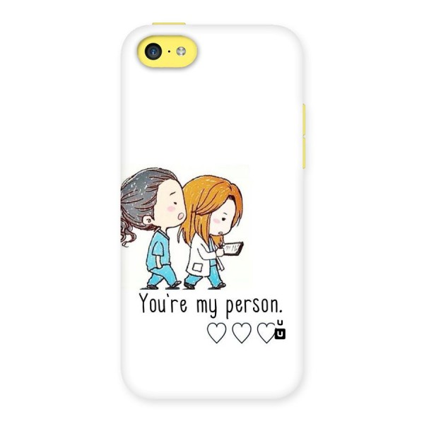 Two Friends In Coat Back Case for iPhone 5C