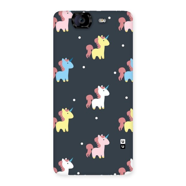 Unicorn Pattern Back Case for Canvas Knight A350