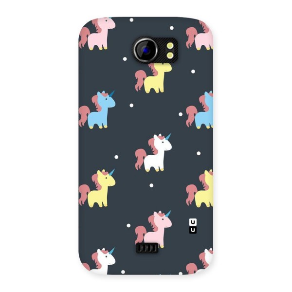 Unicorn Pattern Back Case for Micromax Canvas 2 A110