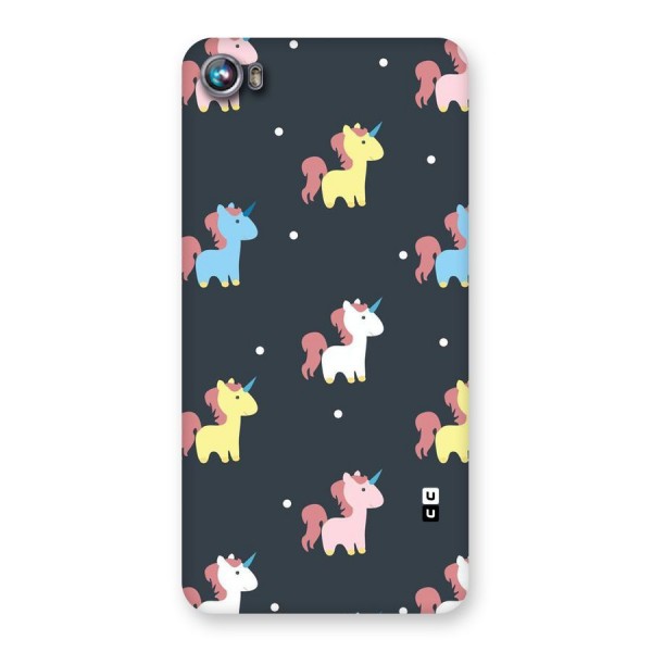 Unicorn Pattern Back Case for Micromax Canvas Fire 4 A107