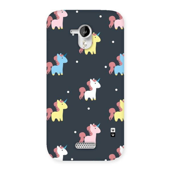 Unicorn Pattern Back Case for Micromax Canvas HD A116